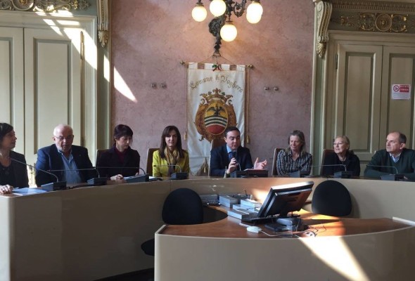 conferenza stampa di presentazione dei Vincitori del concorso di Poesia con il Presidente Affronti