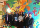 Il Presidente Affronti all’inaugurazione dell’opera condivisa creata dai pazienti del reparto di pediatria dell’ospedale civile