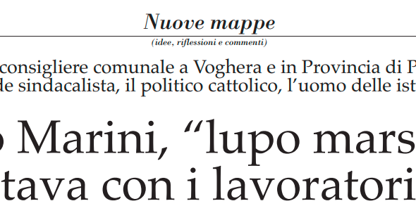l’articolo de “IL POPOLO” in cui Nicola Affronti ricorda  il Presidente Marini