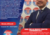 L’UDC con il capogruppo Nicola Affronti dice no al nuovo centro commerciale di via Amendola