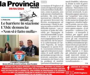 Barriere architettoniche in stazione l’UDC sollecita ancora la giunta ad interessarsi con un’interpellanza