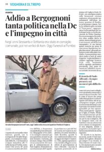 Ciao Osvaldo! l’UDC in lutto per la scomparsa di Osvaldo Bergognoni
