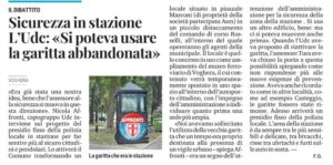 PRESIDIO DI POLIZIA LOCALE DAVANTI ALLA STAZIONE: UNA PROPOSTA GIÀ PRESENTATA DALL’UDC. guarda il video!