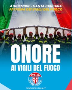 SANTA BARBARA: Onore ai Vigili del Fuoco