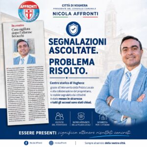 AFFRONTI – Sicurezza nel centro storico: un intervento concreto nato dall’ascolto dei cittadini