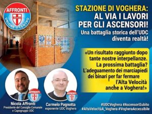 Stazione di Voghera: arrivano gli ascensori. Un importante passo avanti per l’accessibilità